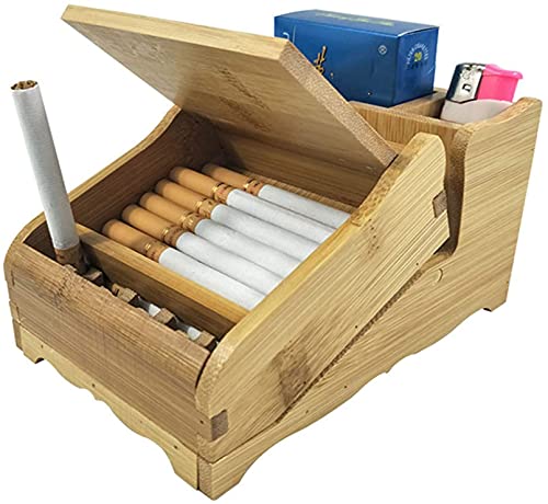 FGDFGDG 20 Sticks von automatischen Popup-Zigarettenzigaretten-Zigarettenetui-Desktop-Zigaretten-Zigarettenschachtel für Männer Rauchen Nizza Geschenk Zigarettenetui & Spender