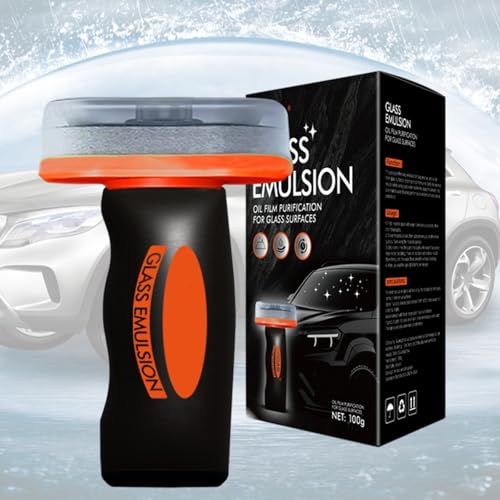 2026 Handheld Glass Oil-Film Remover Car Windshield Oil Film Remover Hand-Held Glass Emulsion Cleaner Glases Cleaning Board for Car Windshield Window and Mirror (1)