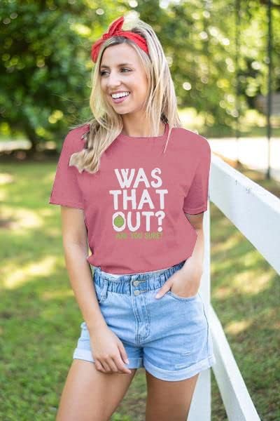 Pickleball Shirts for Women Pickleball Graphic T-Shirt was That Out Letter Print Shirt Summer Short Sleeve Tee Tops - Image 4