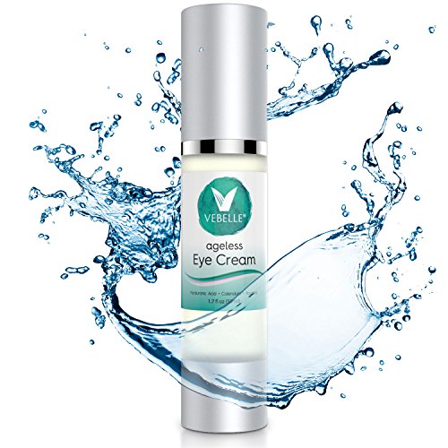 Anti Wrinkle Eye Cream by VEBELLE Anti Aging Company - Top Rated Under Eye, Crows Feet Moisturizer Treatment, Natural Organic Instant Moisturizing & Hydrating, Best for Fine Lines & Wrinkles - 1.7oz