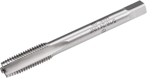 uxcell Macho de la máquina, 516-24 UNF 2B Clase de alta velocidad de tornillo de acero roscado roscado de fresado de roscas herramienta de roscado