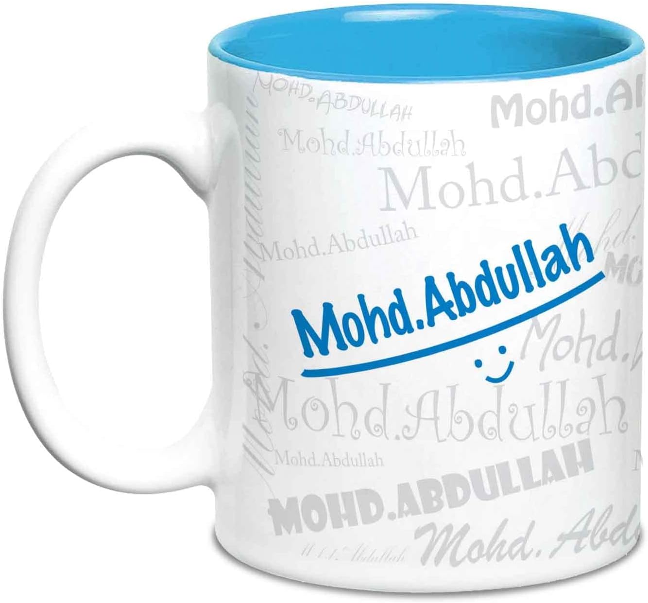 Hot Muggs Me Graffiti Mug - Mohd.Abdullah Personalised Name Ceramic, 315ml, 1 Unit