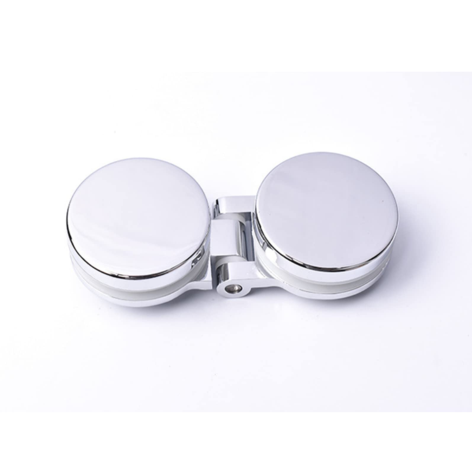 Conectores de Bisagras2 unids/Lote 90 180 Grados bisagra de Vidrio de Zinc, mampara de Ducha sin Marco, Cubierta Decorativa de mortaja Redonda cromadaDecoración del Gabinete