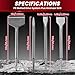 AMGSH 4-Piece Chisel Bit Set for Rotary Hammer Drills – Compatible with Slotted Drive System Plus Hammer, Alloy Steel Tile Removal & Demolition Tool Kit