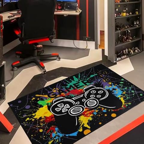 Capslpad Gaming Rug for Kids' Rooms Cover