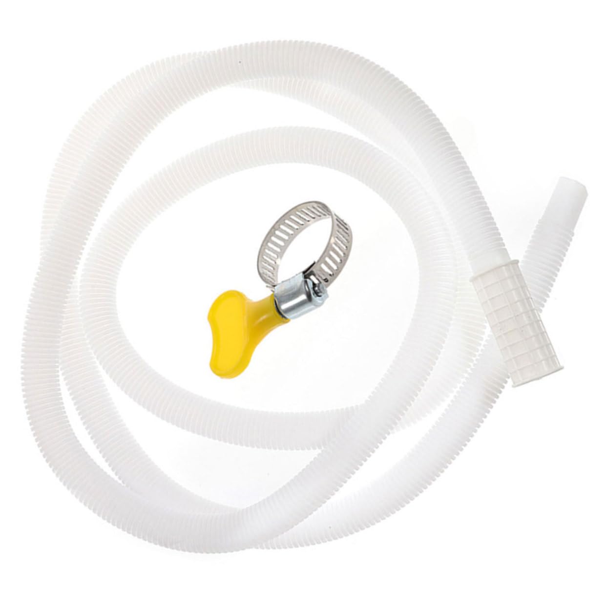 Uonlytech Tubo Scarico Condizionatore Bianco in Pe con Fascette di Bloccaggio, Tubo Flessibile per Condensa, Esterno e Resistente, per Unità di Climatizzazione Portatile