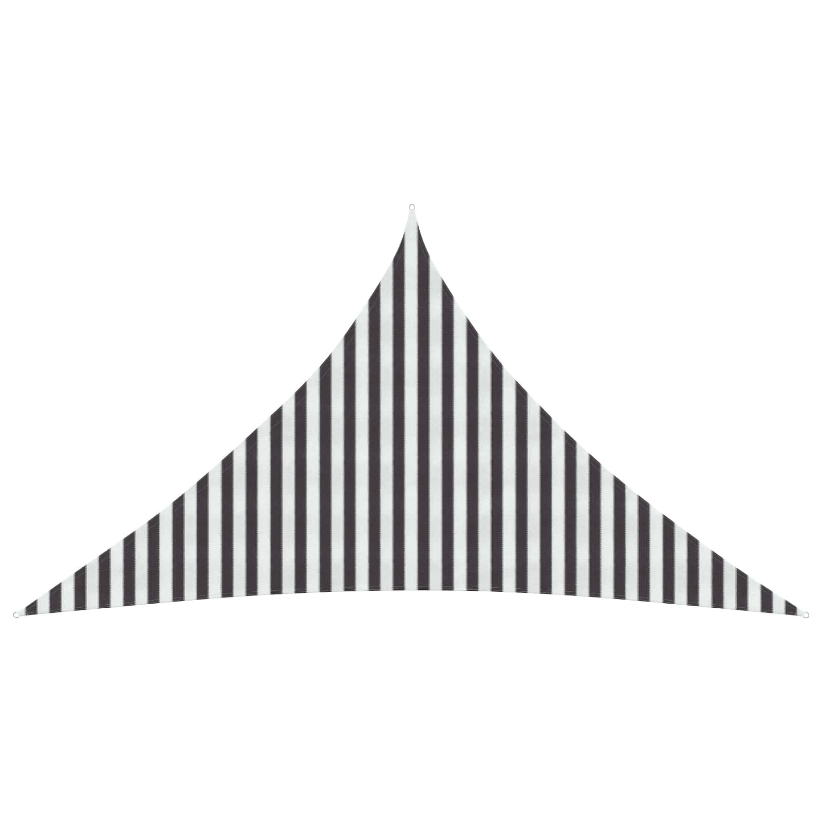 vidaXL Sunshade Sail 5 x 5 x 5 m HDPE Triangular Anthracite and White — image 1