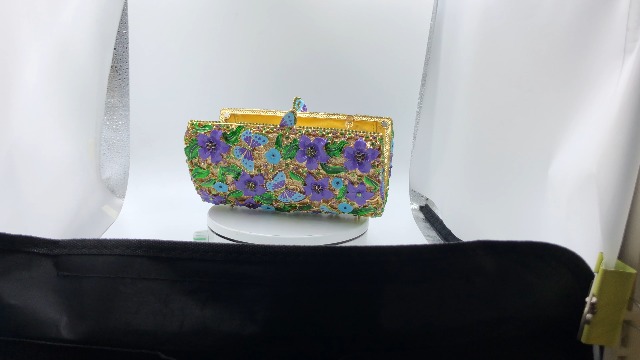 Boutique De FGG Mini Bolso De Mano De Metal Para Mujer, Para
