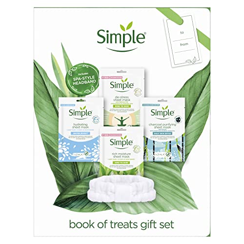 Simple Book of Treats Gift Set with a spa-style headband and face mask, perfect set of gifts for her 4 piece - Image 3