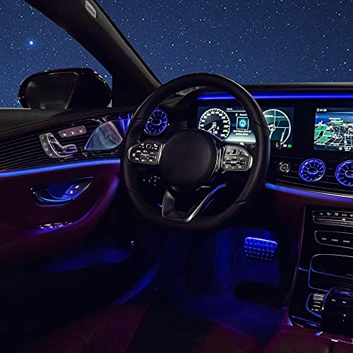 Luces coche interior USB cable EL tira naranja de 10 metros para salpicadero 2