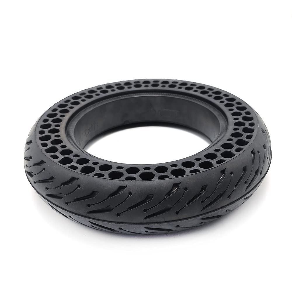 Pneu Trotinette Electrique,Roue de Trottinette éle 10 pouces 10x2,125 pneu solide 10 * 2.125F Pneumatique anti-nid d'abeille for scooter à équilibrage électrique intelligent