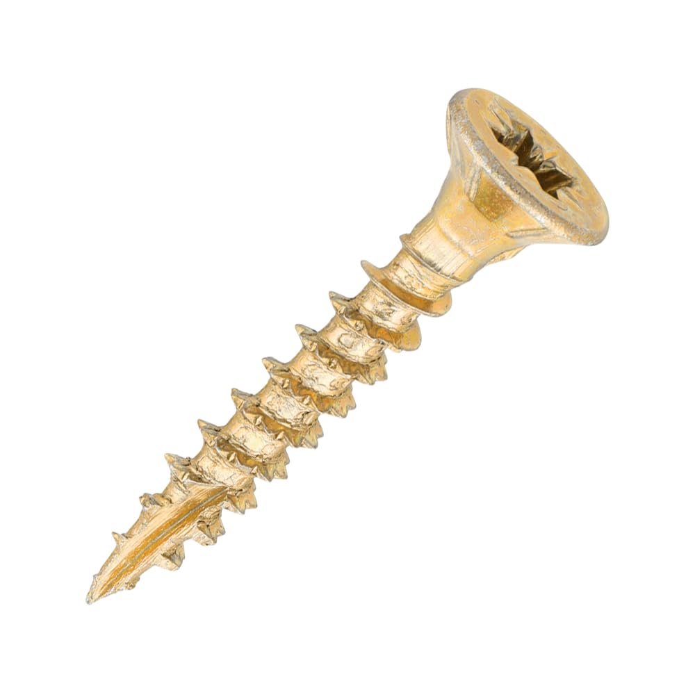 SiDAX Performance | Structural Timber Screws | PoziDrive | Countersunk | Yellow Zinc | 4.0 x 25mm | Box 200 pcs (STS01-040025)