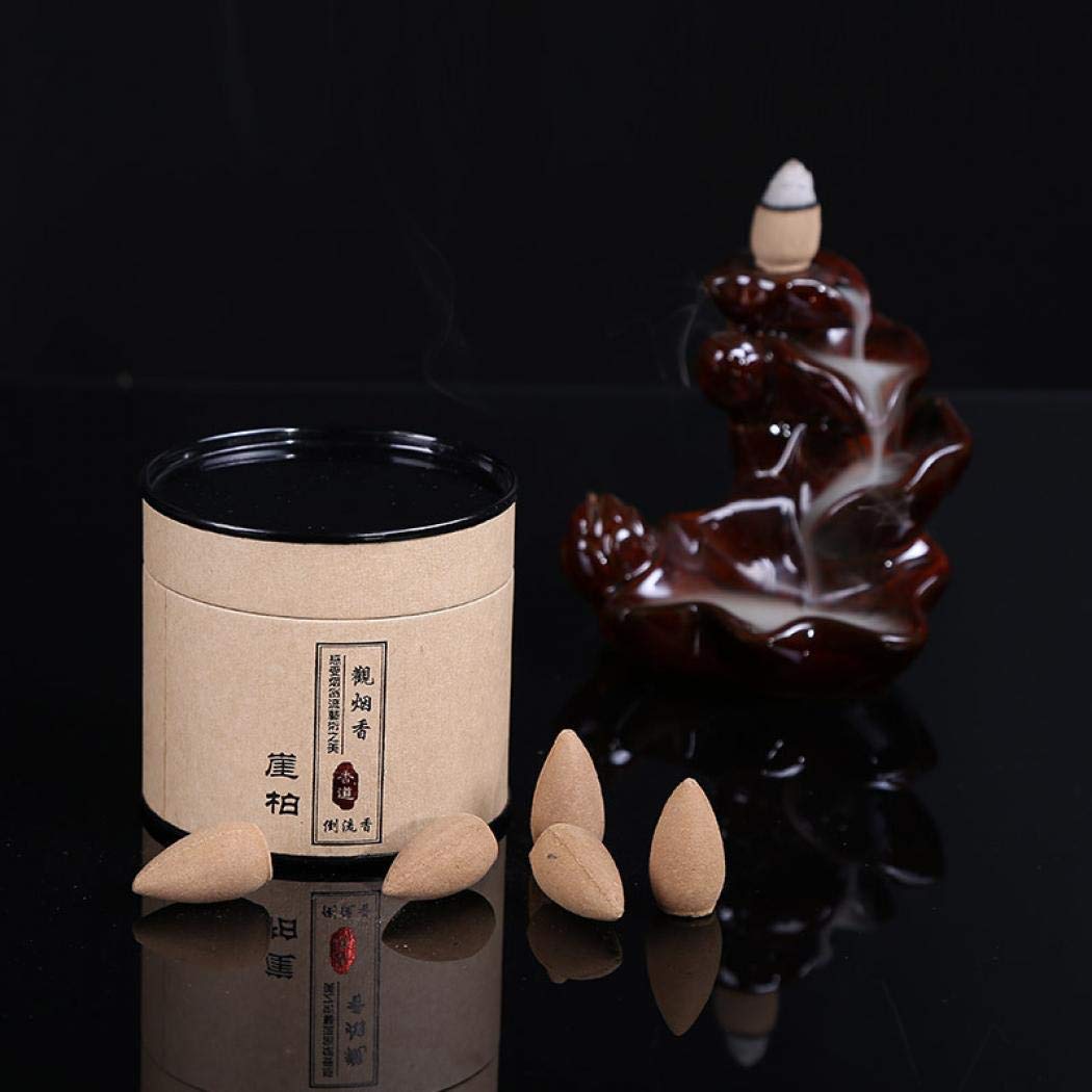 Amazon.co.jp: 倒流香 逆流香 天然檀香 インセンス お香 お香立て 養心