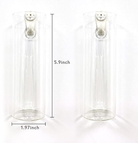 Miniatura 2 de Macetas de pared para plantas de interior, macetas de terrario colgantes de pared, macetas de pared de vidrio para arreglos florales, soporte para