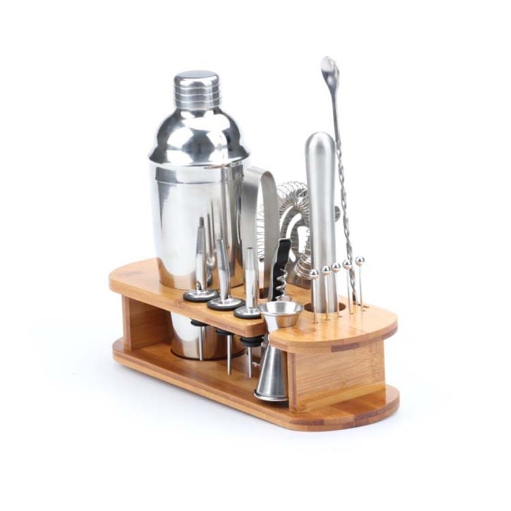 Juego de Cocktail Shaker Juego de 16 Piezas de coctelera de Acero Inoxidable, coctelera, Barra de Barman, Herramientas Profesionales, Juego Completo de coctelera Coctelera Profesional Herramientas (C