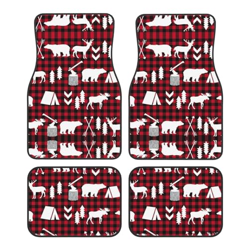 Tapis de voiture sapin de Noël et cerf pour garder votre SUV propre en hiver