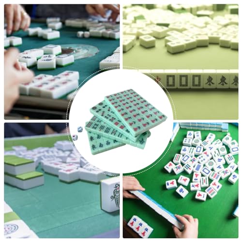 Mini Mahjong Set de Viaje, Juego de Fichas Compacto y Ligero miniatura 4