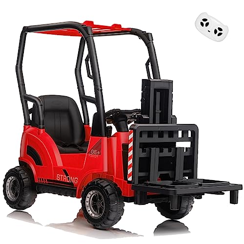 Ride-On Forklift Car with Tent for Kids
