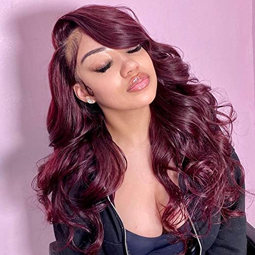 99j Human Hair Bundles Brazilian Loose Wave 3 Bundles 100% Unprocessed Remy 99j Human Hair Hair Extensions Red Color 16 18 20inch