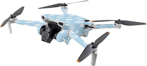 MightySkins Skin compatible con DJI Mini 3 - Baby Blue Designer  Funda protectora de vinilo duradera y única  Fácil de aplicar  Fabricado en los