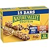 Nature Valley Protein Bars Variety Pack, Gluten Free Chewy Granola Snack Bars, 10g Protein, Peanut Butter Dark Chocolate, Salted Caramel Nut, Peanut Almond Dark Chocolate, 15 Count, 21.3 oz Box