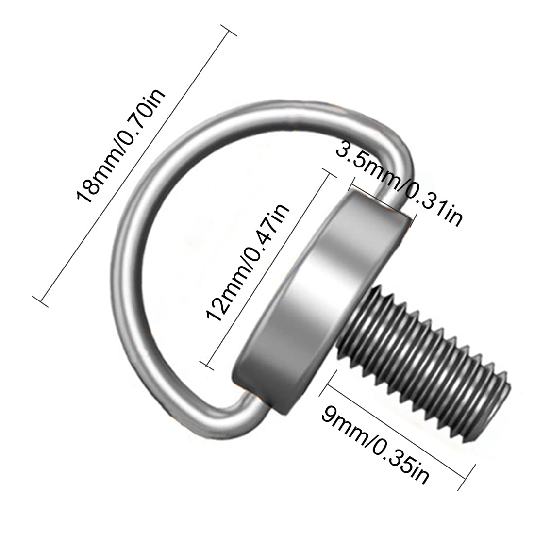 6 Pcs Aluminum Screw for DJI RC, Mini 3/Mini 3 PRO RC Neck Strap Soft Stress Relief with Stainless Steel Buckle 304 and Screws for Remote Control Accessories - Image 2