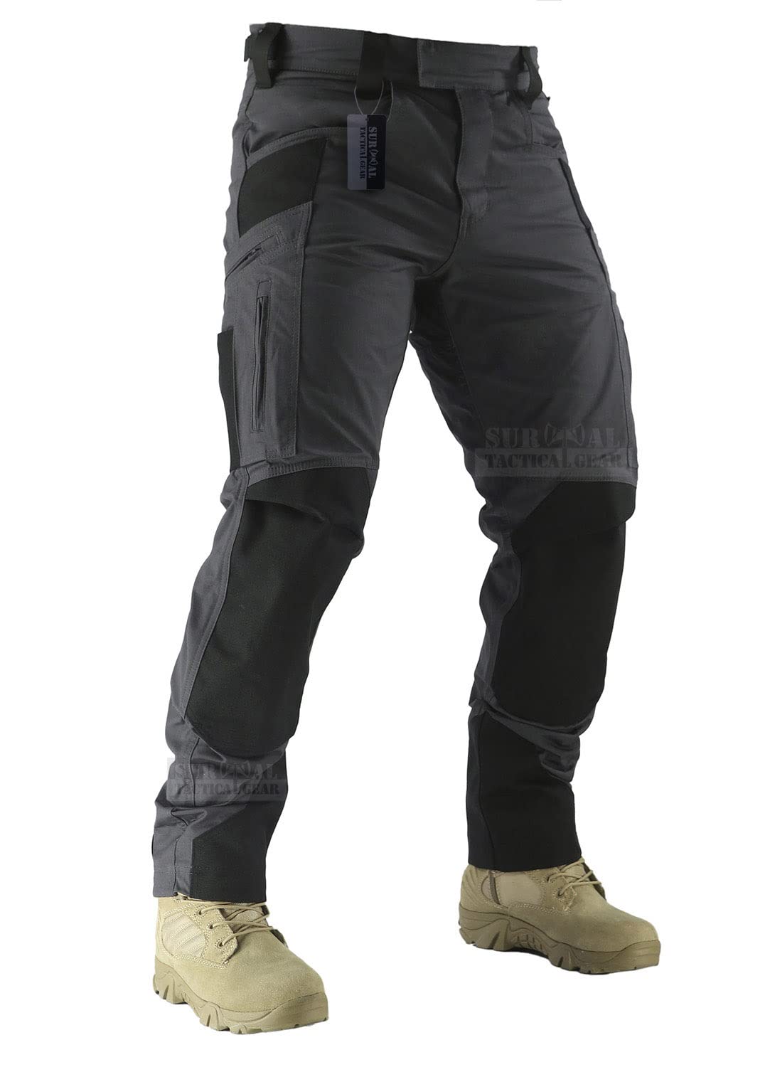 Survival Tactical GearCombat Pant Motorcycle Riding Pants Ripstop Military Camo Trousers for Camping Hiking