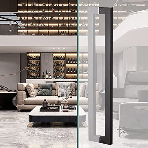 Poignée de porte en verre design noir mat pour intérieur chic - 3