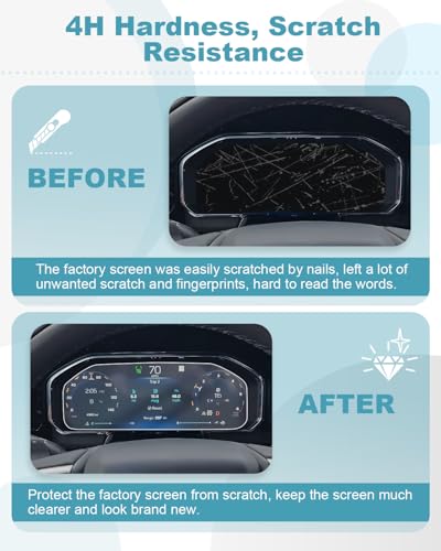 Image of CDEFG 2Pcs for 2026 Chevy Silverado Screen Protector 12.3-Inch Dash, for 2026 Chevrolet Silverado /GMC Sierra 1500 Accessory Instrument Panel Driver Display Nano Screen Cover HD Clear