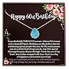 60th Birthday Gifts for Women Ideas, 14K Gold-filled Turquoise Necklace Jewelry Gift with Meaningful Message