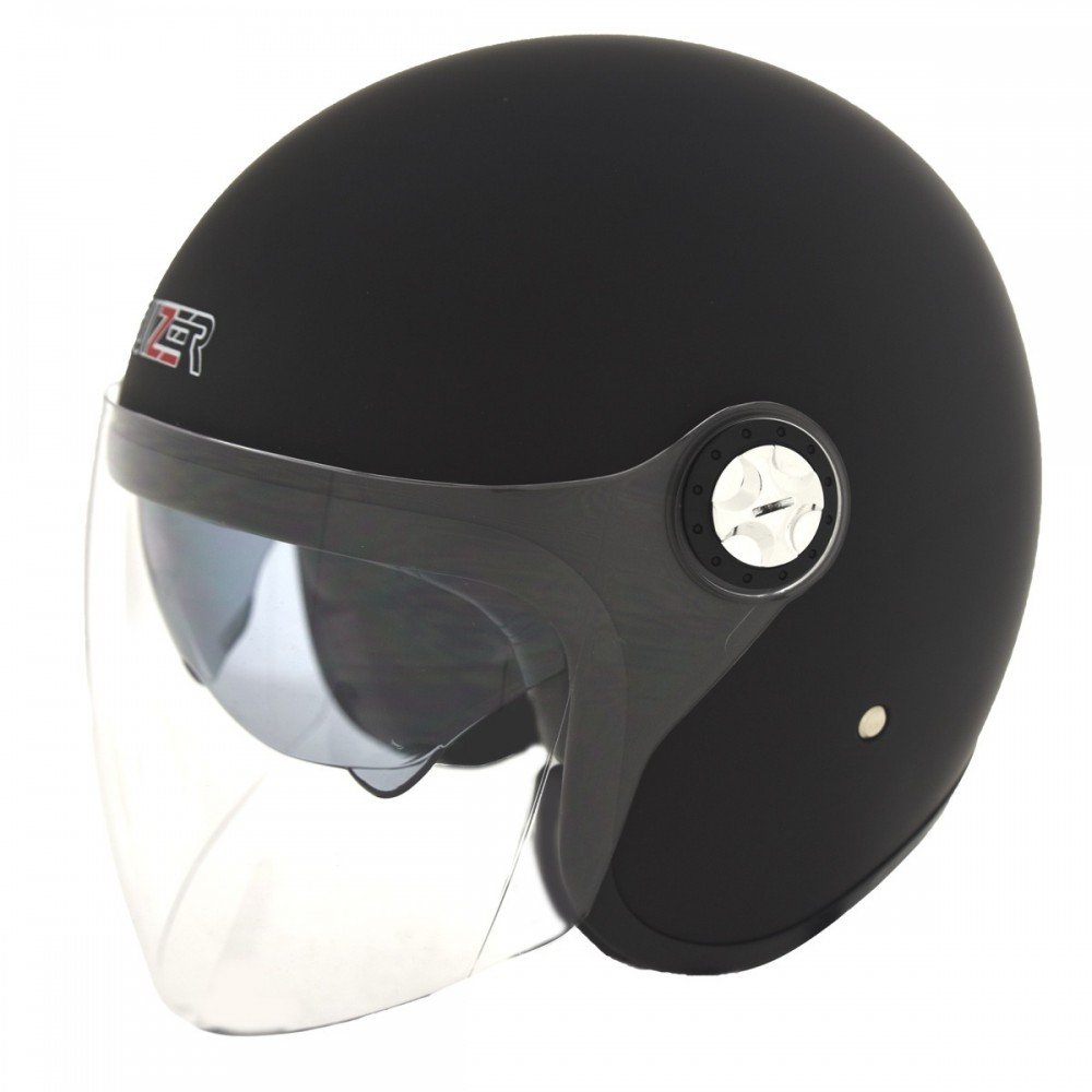 Cruizer Moto Jet ECE APPROVED, Double Visor Helmet, Matte Black, Size L