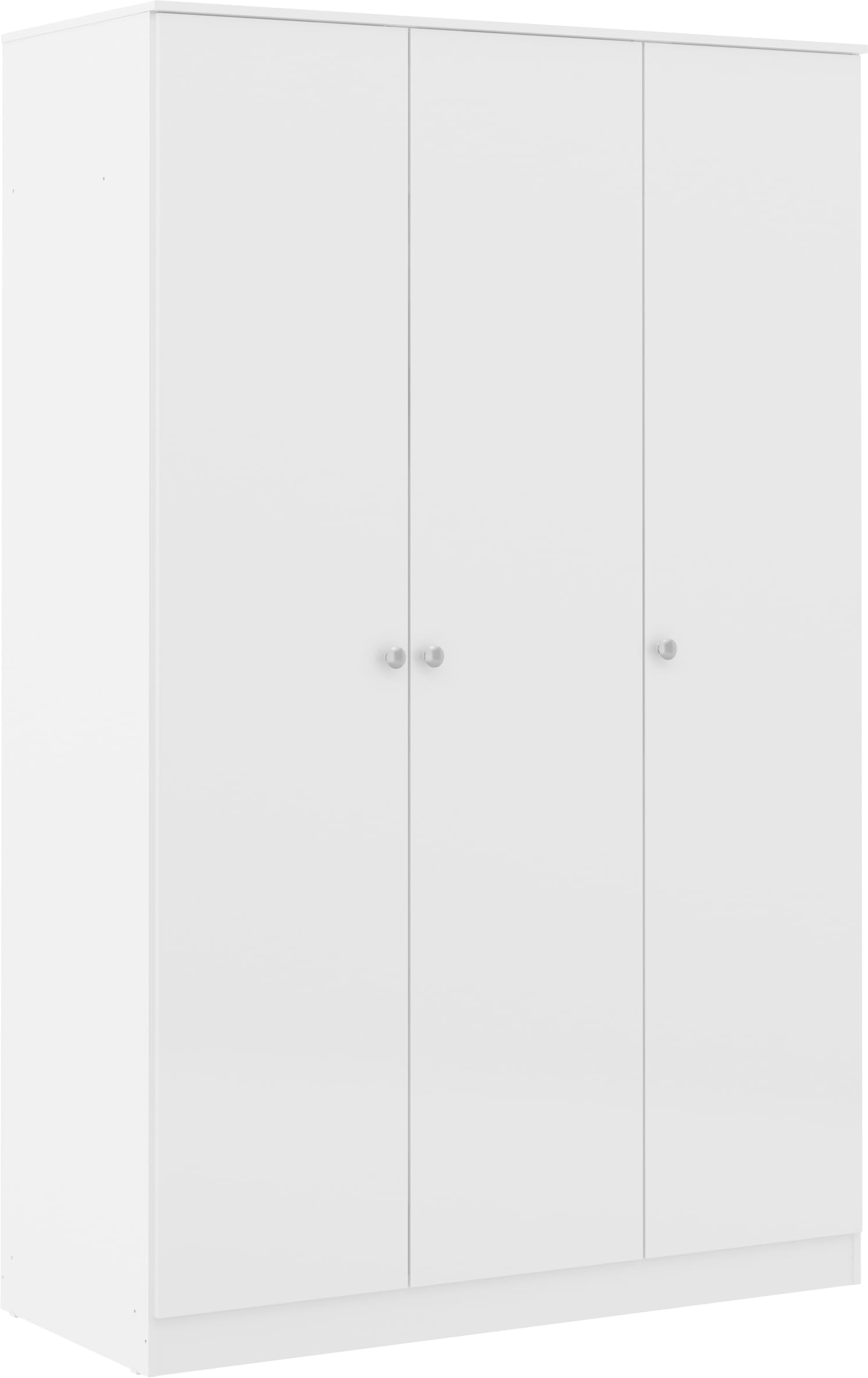 Seconique Denver 3 Door Wardrobe in White Gloss