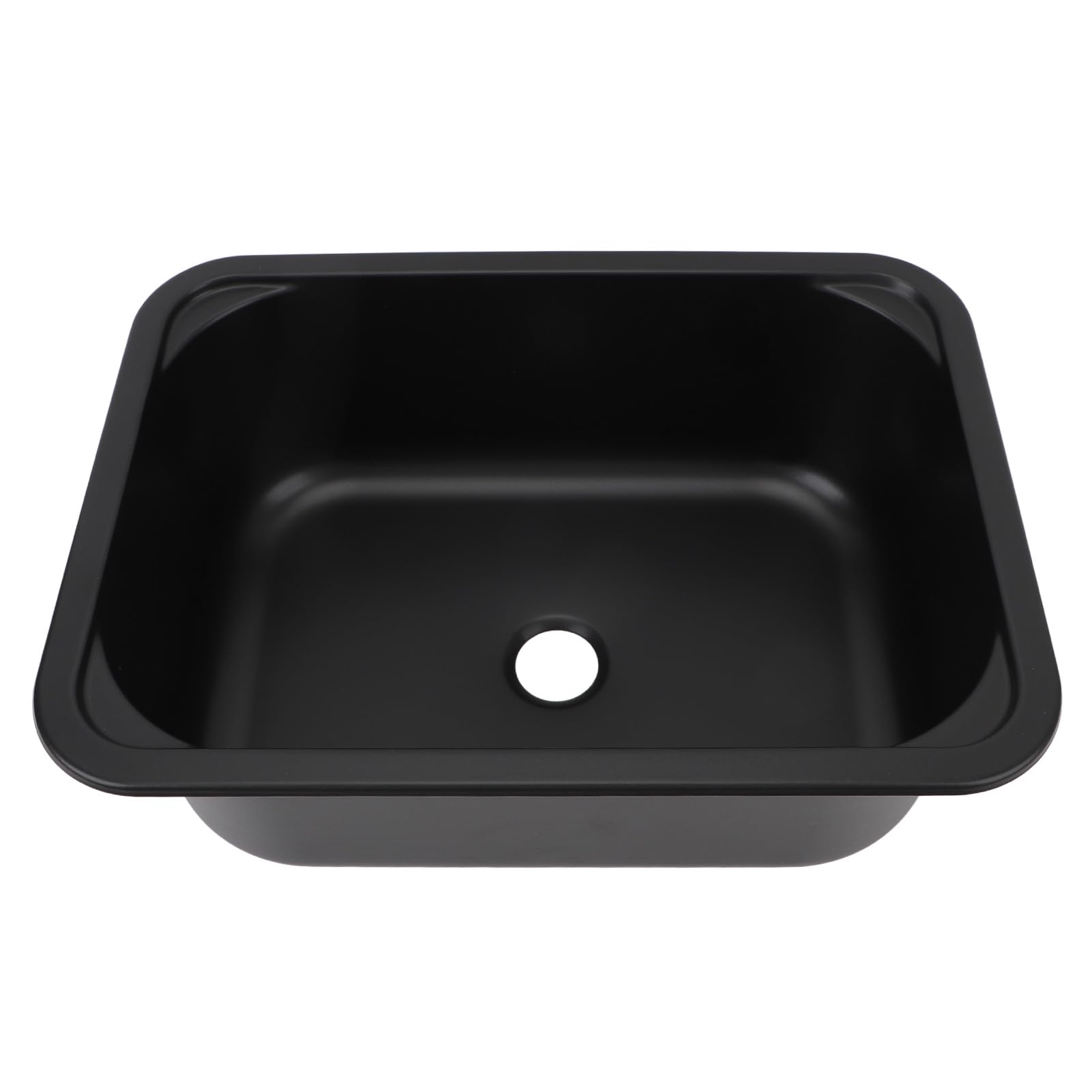 Dilwe Zlew do Samochodu Kempingowego, Zlewozmywak do Samochodu Kempingowego ze Stali Nierdzewnej 304, 15 X 11 X 5,7 Cala, Pojedyncza Komora 12 L, Otwór Spustowy 40 Mm, Wpuszczana Konstrukcja Kuchni