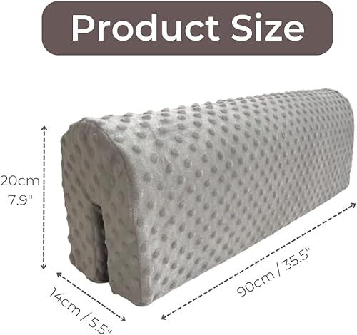 Miniatura 5 de Wonder Space Protector de parachoques para riel de cama para niños pequeños, acolchado de barandilla para cama infantil, anticolisión, mayor altura,