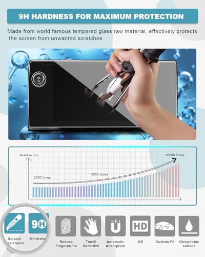 Image of CDEFG 2Pcs Tempered Glass for 2024 2025 2026 Acura ZDX Screen Protector, for 2024 2025 2026 Honda Prologue (11.3 inch Navi & 11 inch Dash) Accessories Screen Cover, HD 9H Hardness