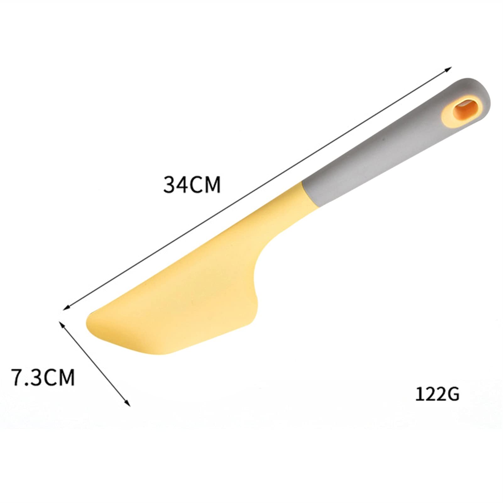Teigschaber Backspatel Butter Kochen Silikon Spatel Kuchen Spatel Creme Spatel Küchenutensilien zum Backen, Kochen und Mischen Spatel (Color : Yellow)