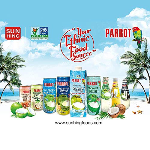 Image of Parrot Brand 100% Pure Coconut Water 33.8 fl.oz.(Pack of 6)