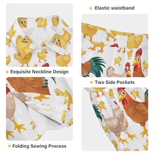 Image of visesunny Boy Floral Short Sleeve Button Down Shirt & Casual Shorts Set Summer Outfits 3-10 Years Clothes