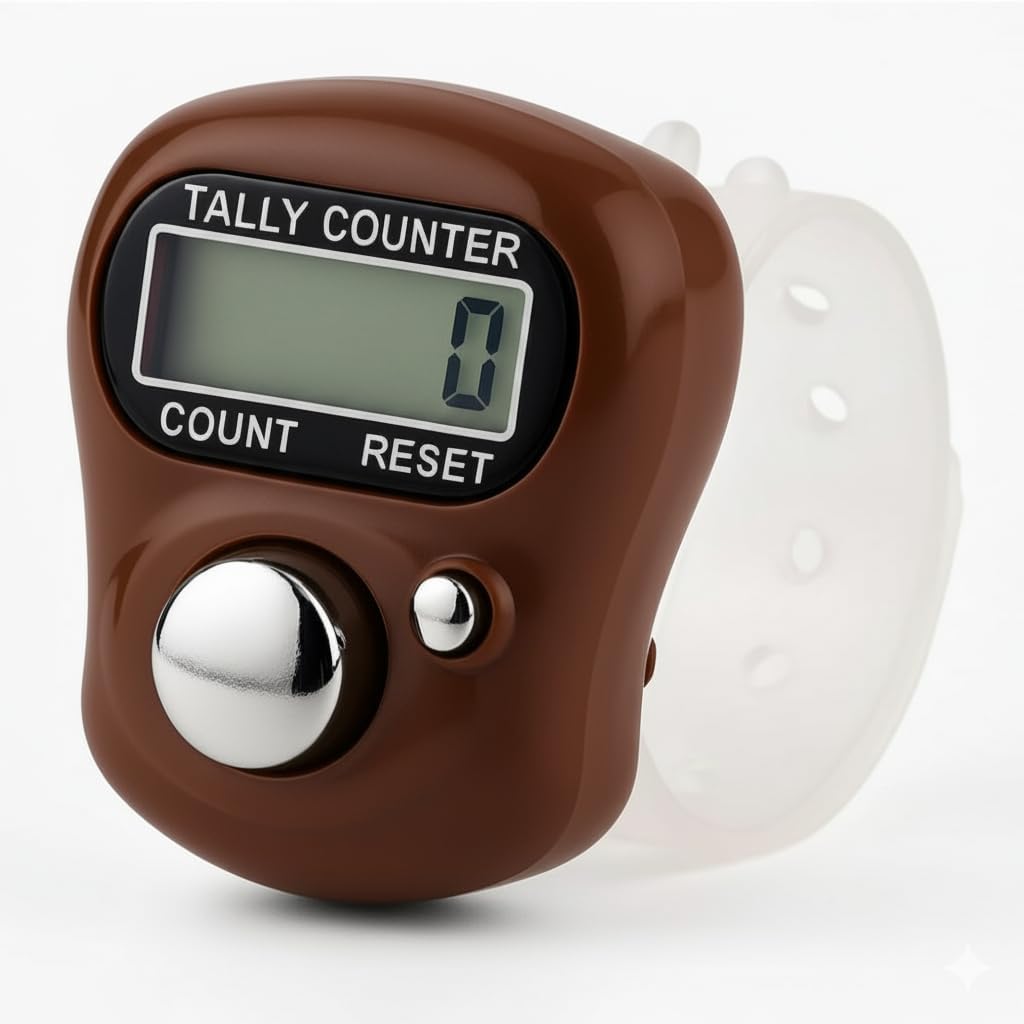 SINGGI 5-Digit Digital Tally Counter, Finger Ring Clicker, Electronic Counting Machine for Cricket Umpire, Multicolor Plastic, 1 Count-image-40