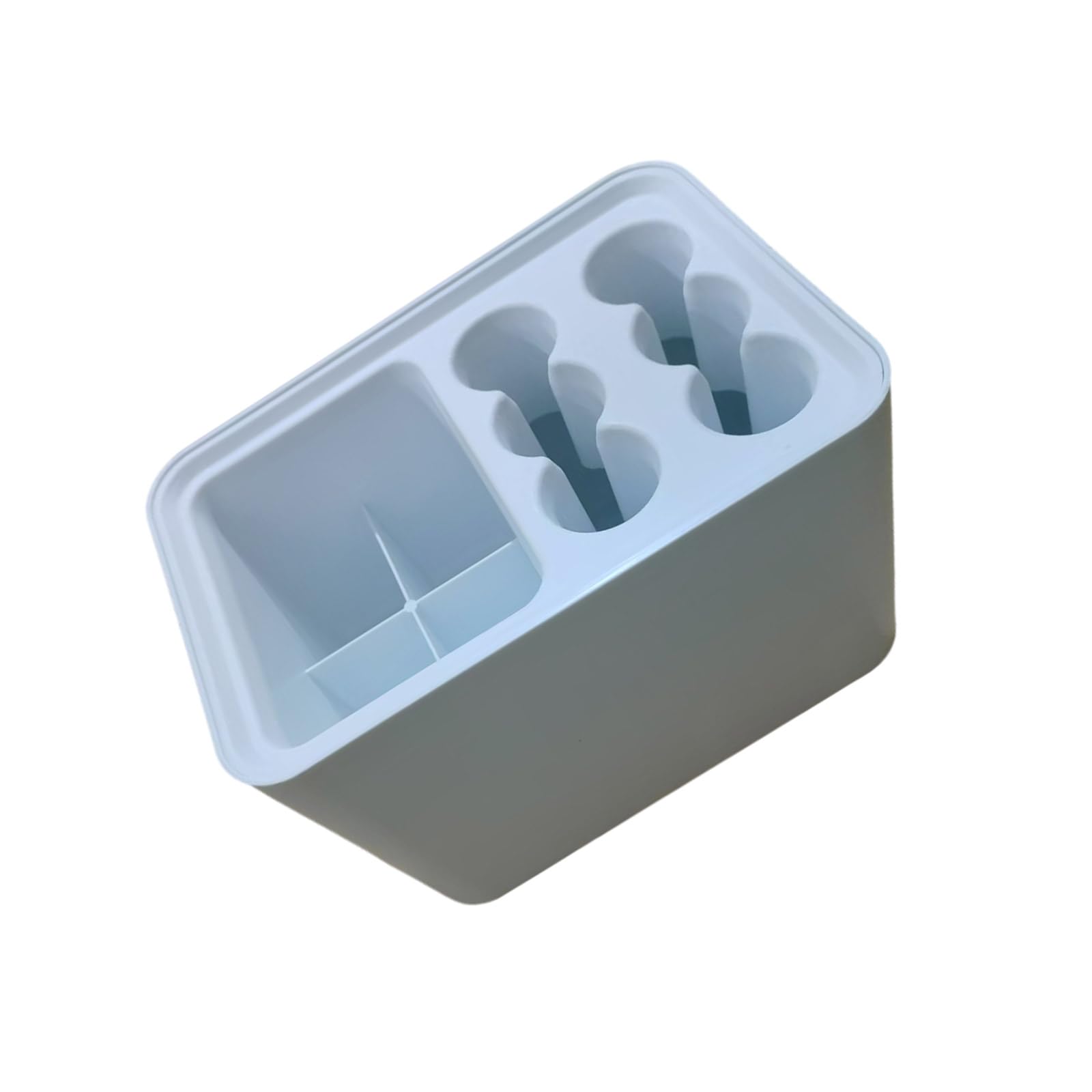 NEWFT Home and Umbrella Holder Large Capacity Storage Box 6 Round Holes 4 Square Compartments with Water Storage Tray Water Draining Umbrella Rack