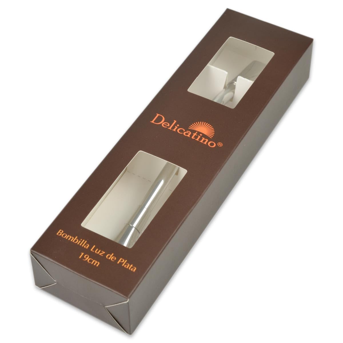Bombilla Premium de Acero Inoxidable - Accesorio para Mate de 19 cm con Filtro y Acabado Pulido de Alto Brillo - Incluye Cepillo de Limpieza