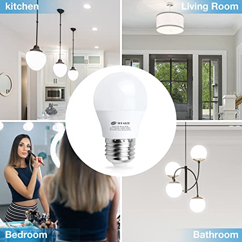 Seealle Led Refrigerator Light Bulb 4 Watt, Waterproof Freezer Led Light Bulbs, A15 E26 Medium Base Appliance Fridge Light Bulb, 40 Watt Equivalent 120V, Daylight White, Not-Dim (Pack Of 2) #TOP6
