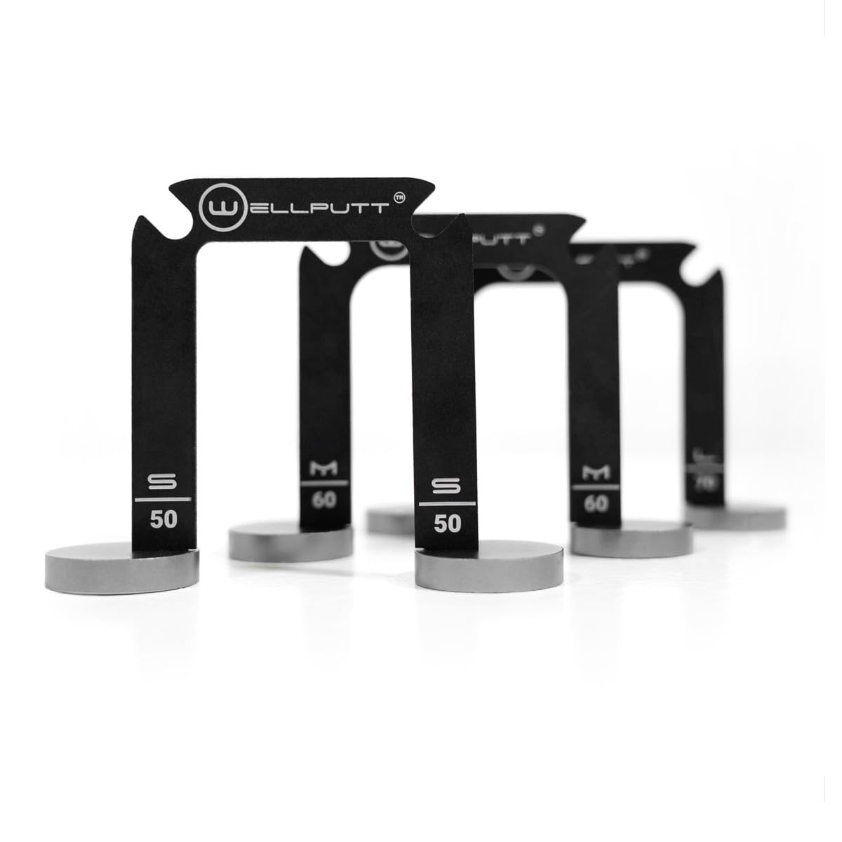 WELLPUTT - Golf Putting Gates - Pack of 3 Sizes, Versatile Outdoor/Indoor Training Aid