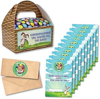 Indoor Easter Egg Hunt  Easter Party Game with Friends, Children, Family and Kids, Over The Easter Holidays or Ideal Easter Decoration Accessories,add Chocolate Easter Eggs for Ultimate Egg Hunt