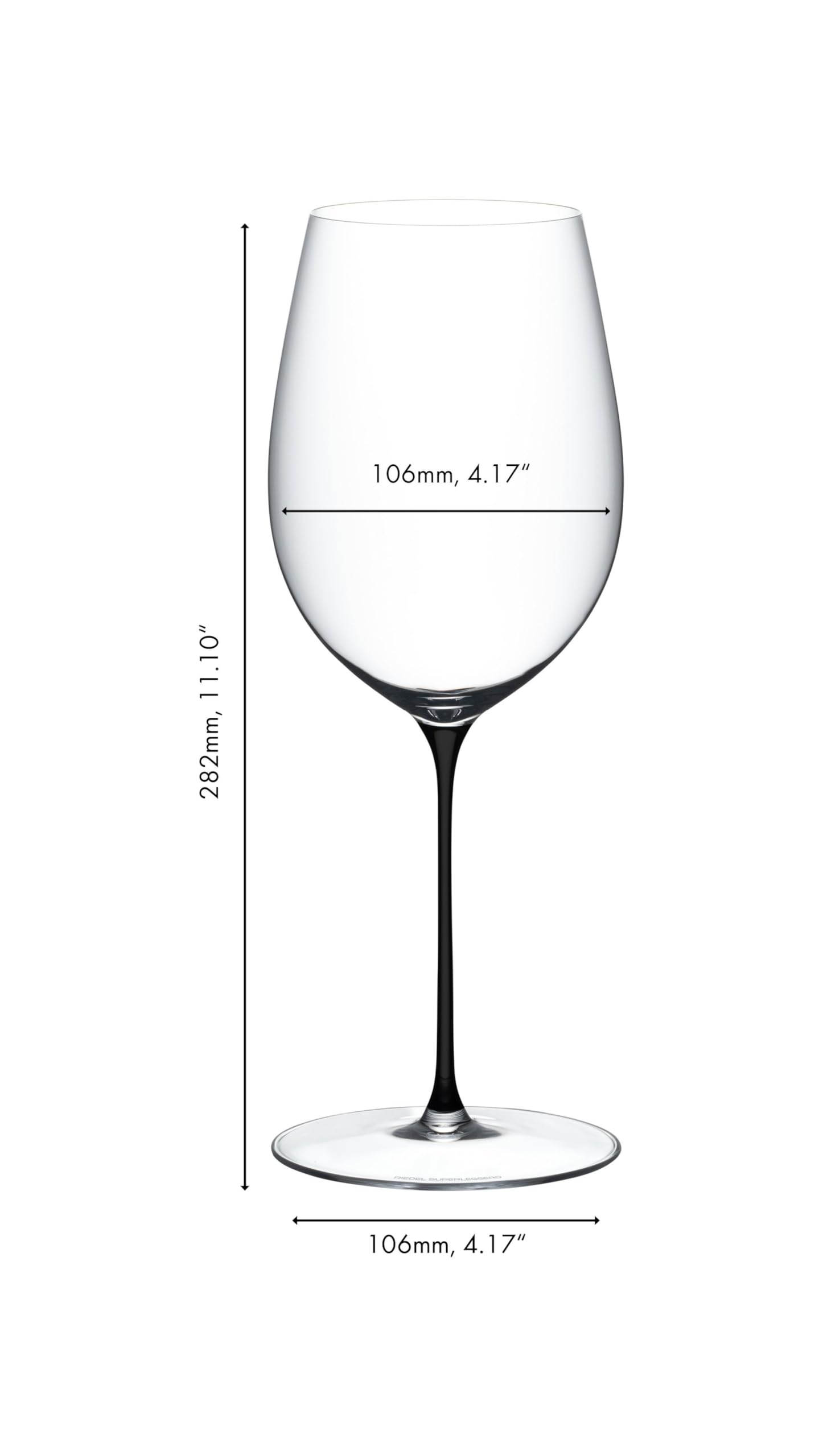 RIEDEL Superleggero Bordeaux Grand Cru Weinglas-schwarz, Einzelpackung, premium maschinell gefertigt