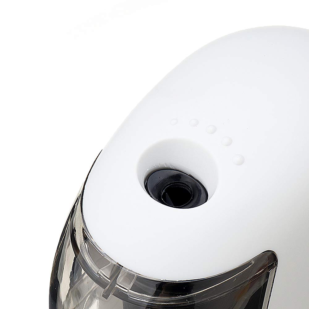 VIDOO Elektryczna ostrzałka do ołówków na baterie USB, prosta ostrzałka w stylu biznesowym, automatyczna ostrzałka, biurko, do szkoły, biura, kolor biały
