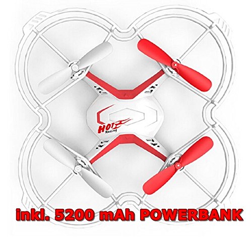 Preisvergleich Produktbild NCC®- DROHNE FX4V MIT SPRACHSTEUERUNG - INKL. 5200 mAh POWERBANK