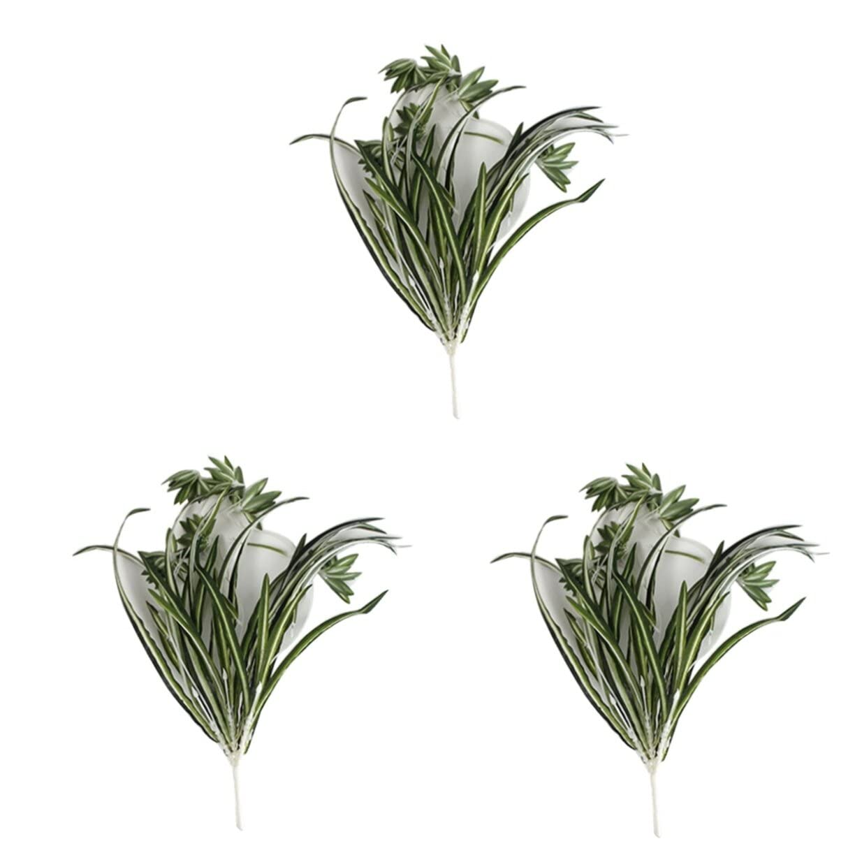YARNOW 6pezzi Piante Sospese Artificiali Plastica Con Foglie Di Chlorophytum Per Decorazione Casa Ufficio e Feste Di Design Realistico Per Vasi e Ceste Appese