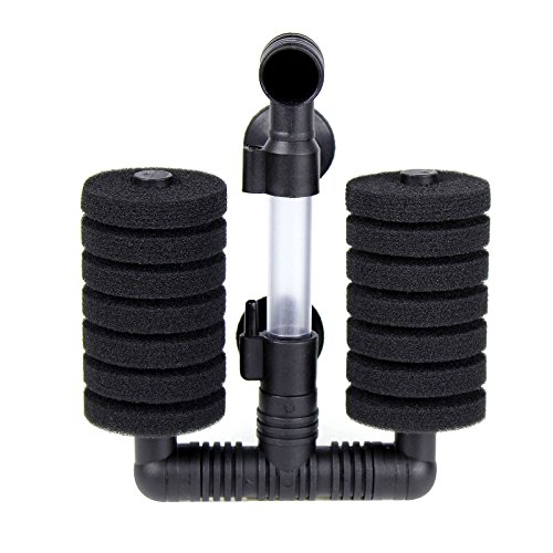 AQUANEAT 1 Pack Double Bio Sponge Filter, for Fry...