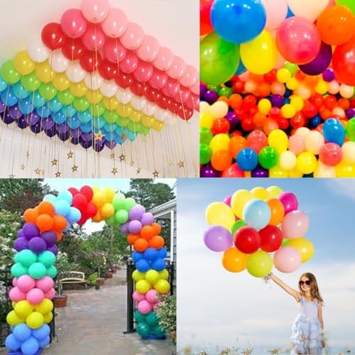 Balony wielokolorowe balony premium 30 cm gruby lateks wielokolorowy 3,2 g. dekoracje imprezowe i akcesoria na urodziny, baby shower - 45 szt